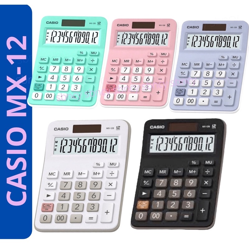 Casio Calculator Basic Calculator MX12B / MX12 / MX12B 12digits Black