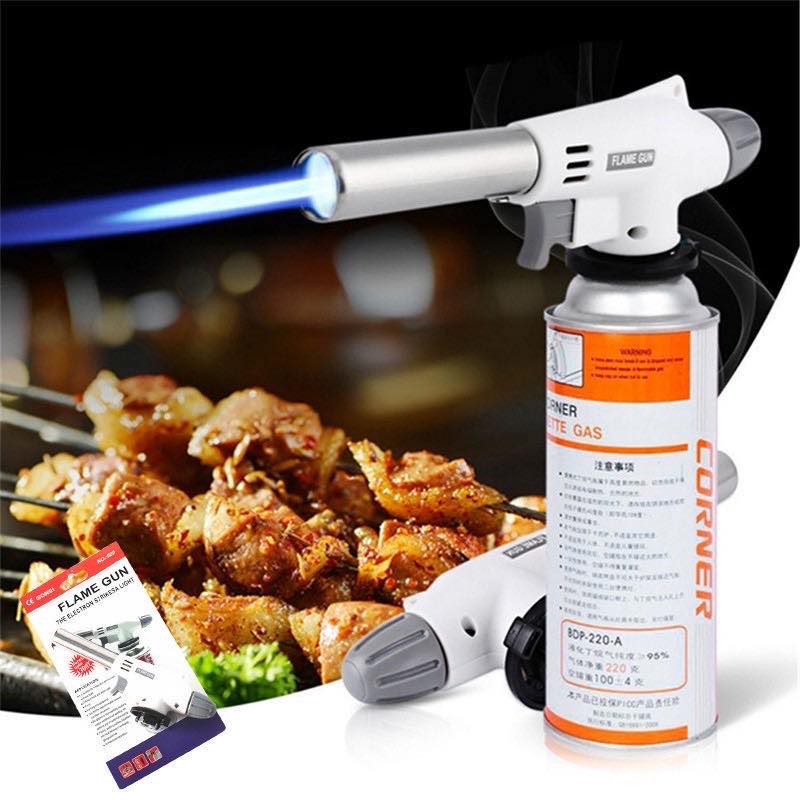 Gas blow flame gun butane auto ignition jet burner welding torch