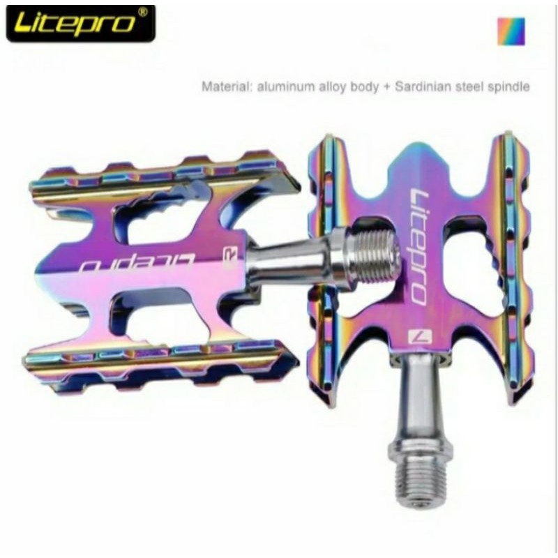 rainbow bike pedals