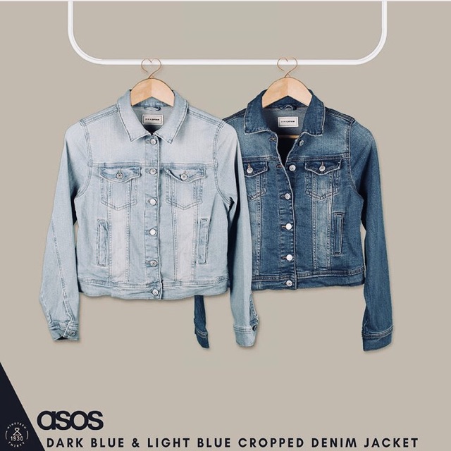 asos cropped denim jacket
