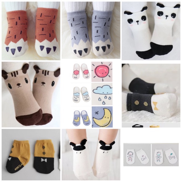 baby animal socks