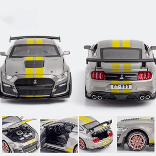 New 1:32 High Simulation Supercar Ford Mustang Shelby Gt500 Car Model Alloy Pull Back Kid Toy Car 4 #3