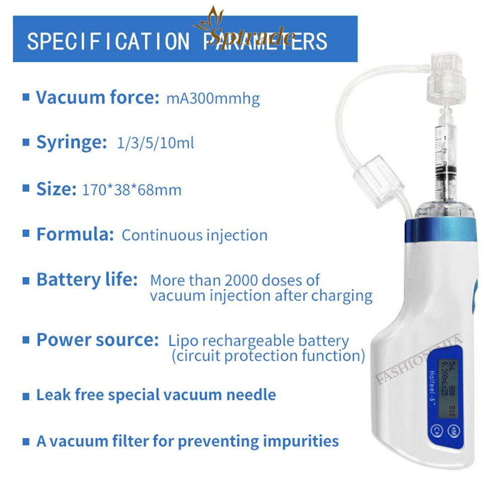 Korea Mesogun EZ Negative Pressure Meso gun Hydrolifting Water Injector Needle Free Microcrystal Injection Skin Care To