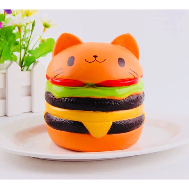 cat burger squishy