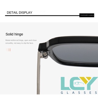 LCYY new double beam hollow sunglasses 2022 new retro net red concave shape square sunglasses 3517 (spot) #8