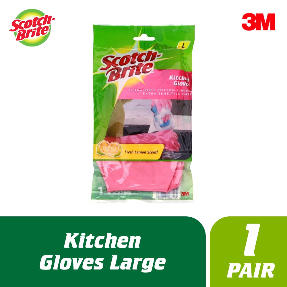 Scotch Brite Kitchen Gloves Large Shopee Philippines