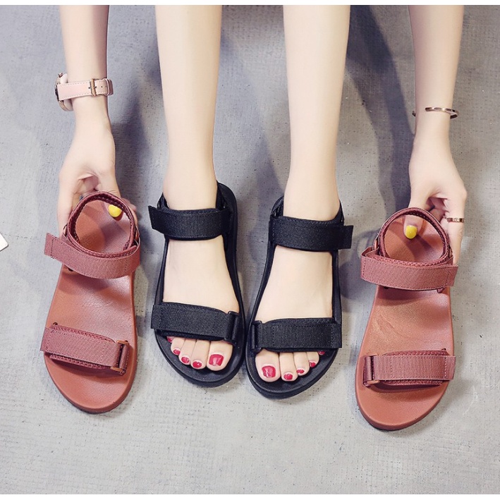 JY. Ladies Korean Classic Vintage Flats Sandals No. Ss24 Standard Size ...