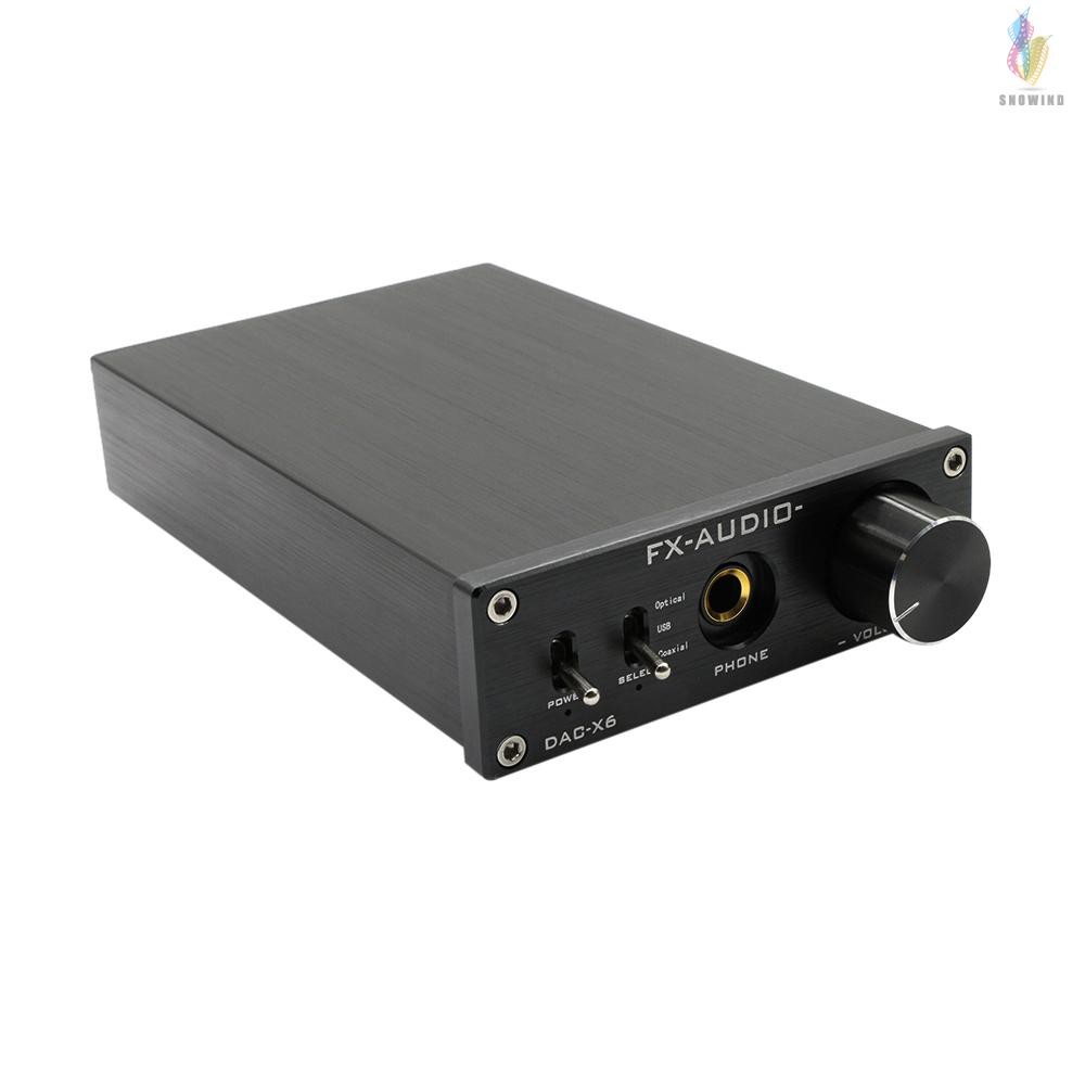 S W Fx Audio Dac X6 Mini Hifi 2 0 Digital Audio Decoder Dac Input Usb Coaxial Optical Output Rca Amplifier 24bit 96khz Shopee Philippines