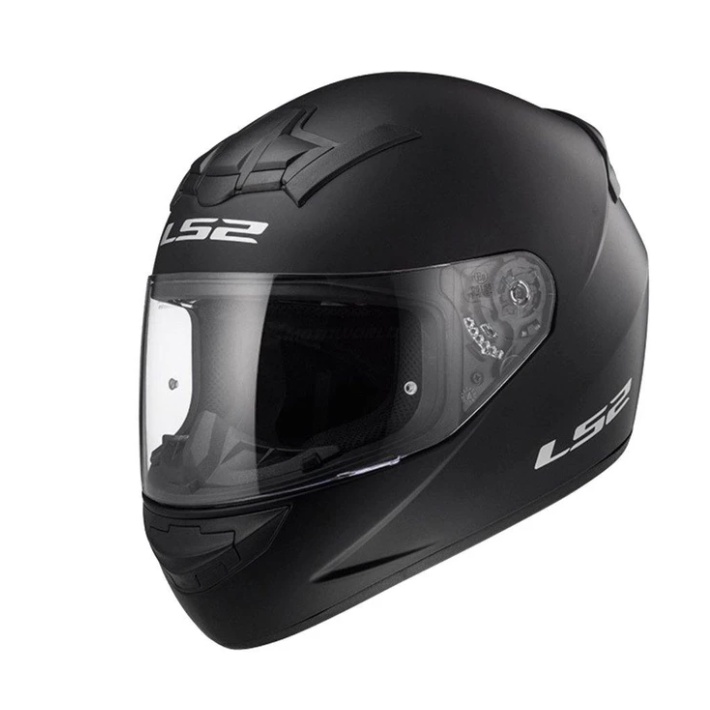 LS2 FF352 ROOKIE FULL FACE HELMET SINGLE VISOR (MATT BLACK, YELLOW ...