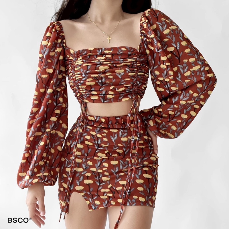 BSCO AICY COORDINATES BROWN | Shopee Philippines