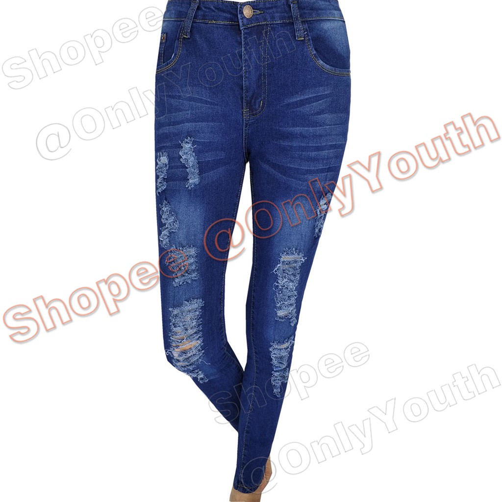 women's plus size blue jeans