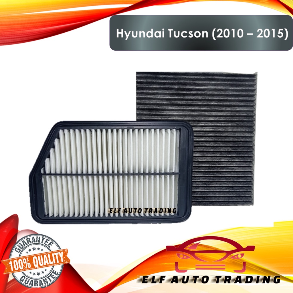 Combo Engine Air Filter and Charcoal Cabin Filter For Hyundai Tucson ...