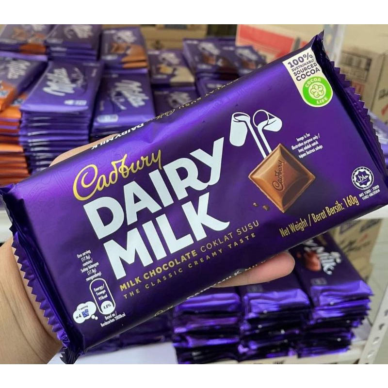 cadbury milk chocolate 160grams | Shopee Philippines