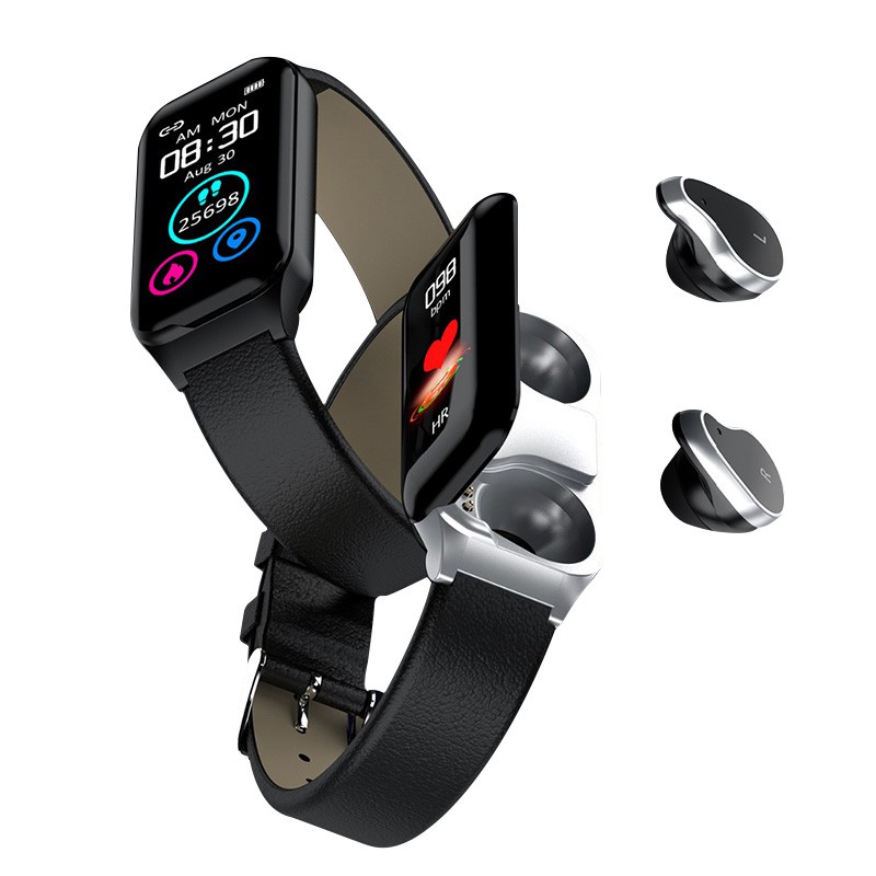 smartwatch with bluetooth earphone
