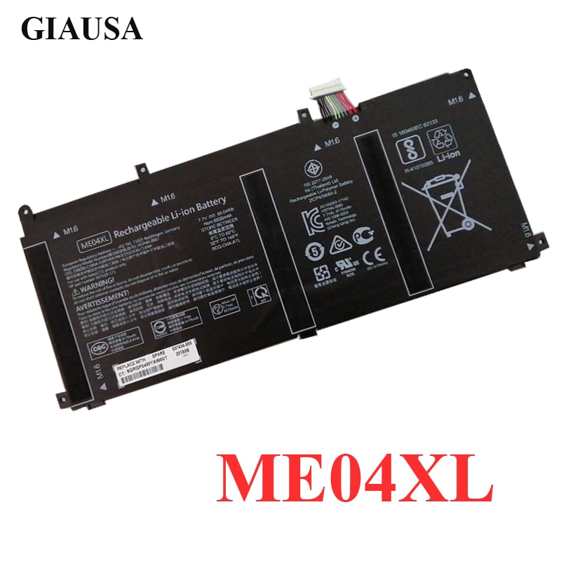 GIAUSA Genuine ME04XL Laptop battery for HP HSTNN-IB8D ME04 battery 7