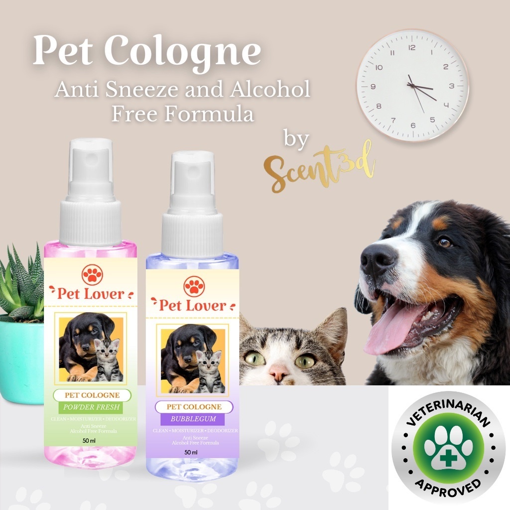 Pet cologne Dog & Cat spray fur babies odor eliminator with Anti