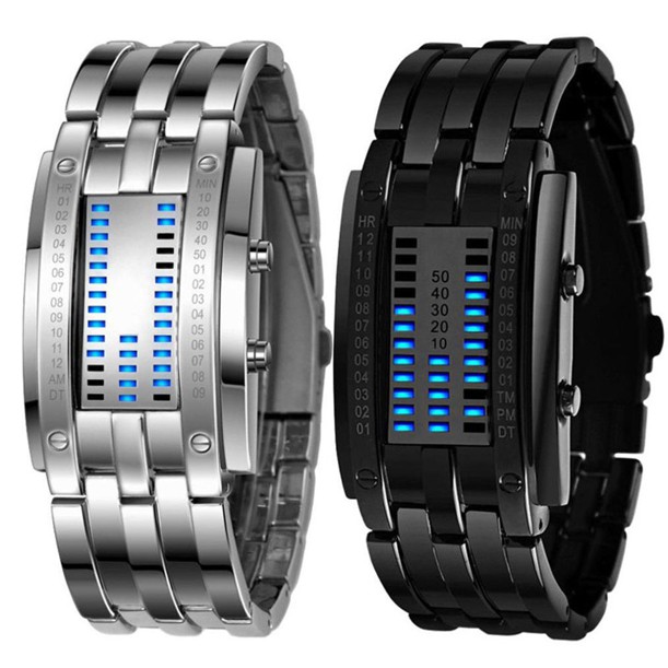 Luxury Men S Stainless Steel Date Digital Led Bracelet Sport Watches Shopee Philippines