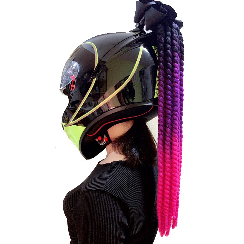 Straight Hair Bike Helmet Asian Cornrows Justfuckmyshitup