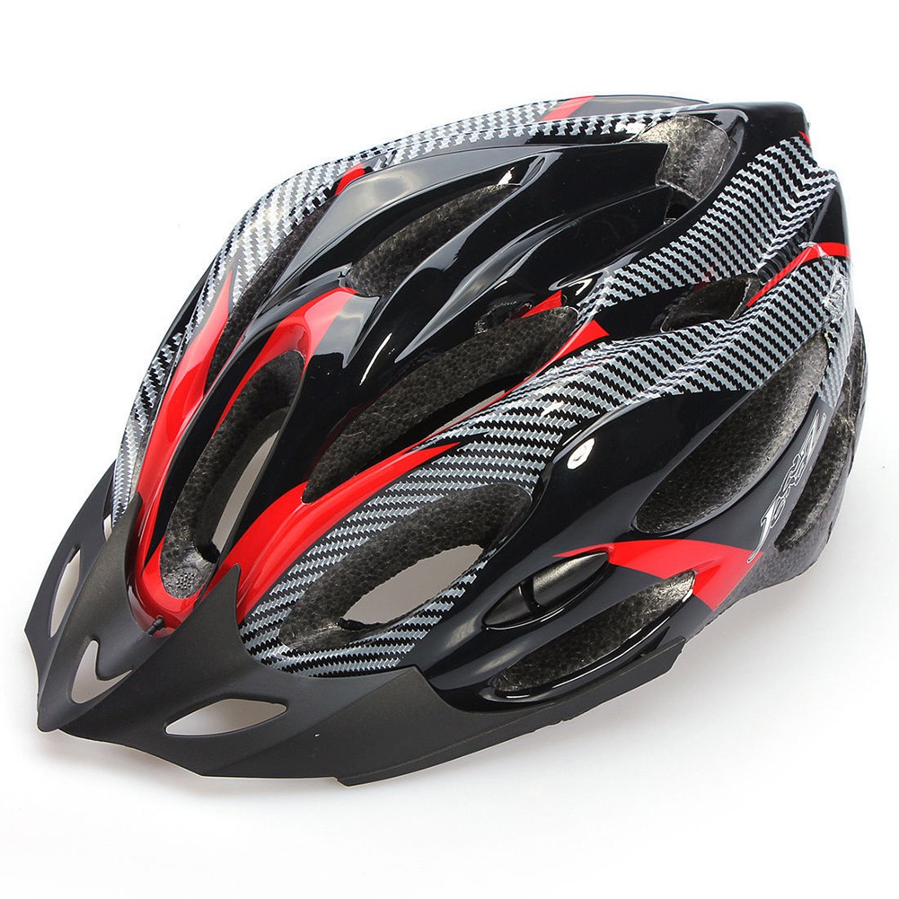 Bike Helmet Lightweight Carbon Fiber Shockproof Adjustable MTB Bicycle