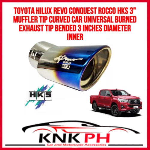 Toyota Hilux Revo Conquest Rocco HKS 3" MUFFLER TIP Curved Car