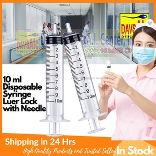 Pets◎✠☢10 ml Disposable Hiringgilya with  Luer Lock with Needle 10 ml sterile syringe with needle