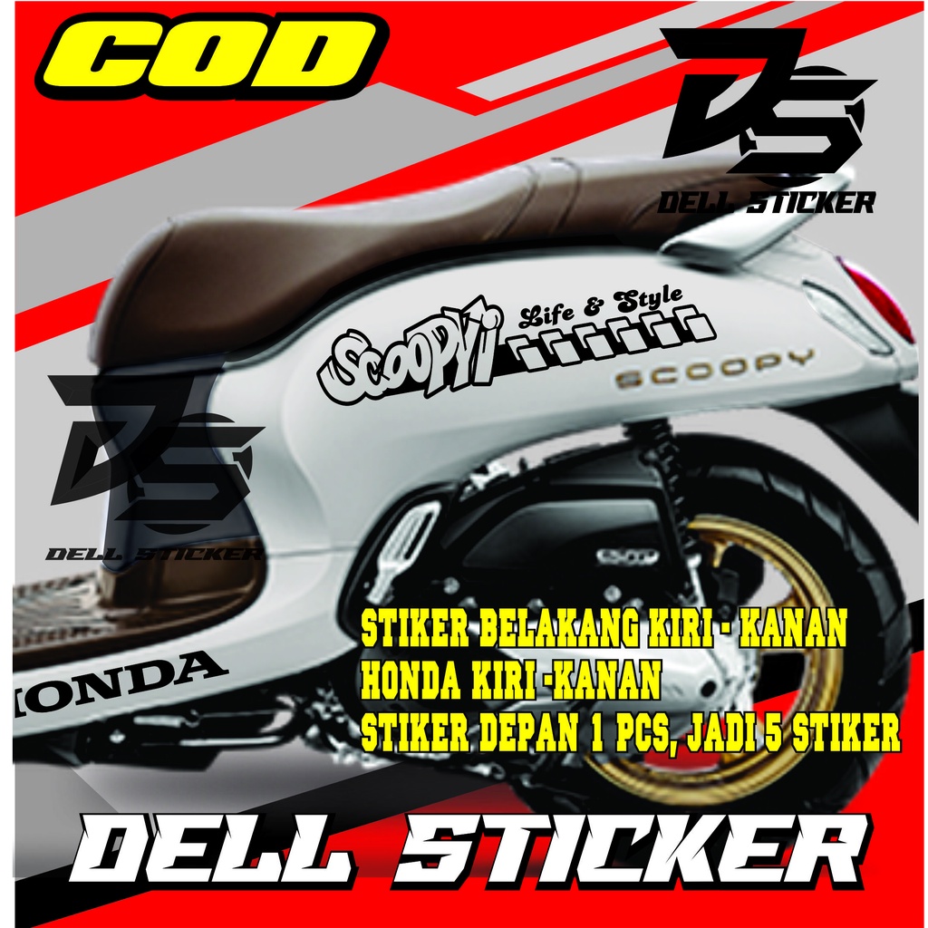 Scoopy LIFE STYLE Sticker / SCOOPY Cutting Sticker / SCOOPY Motorcycle