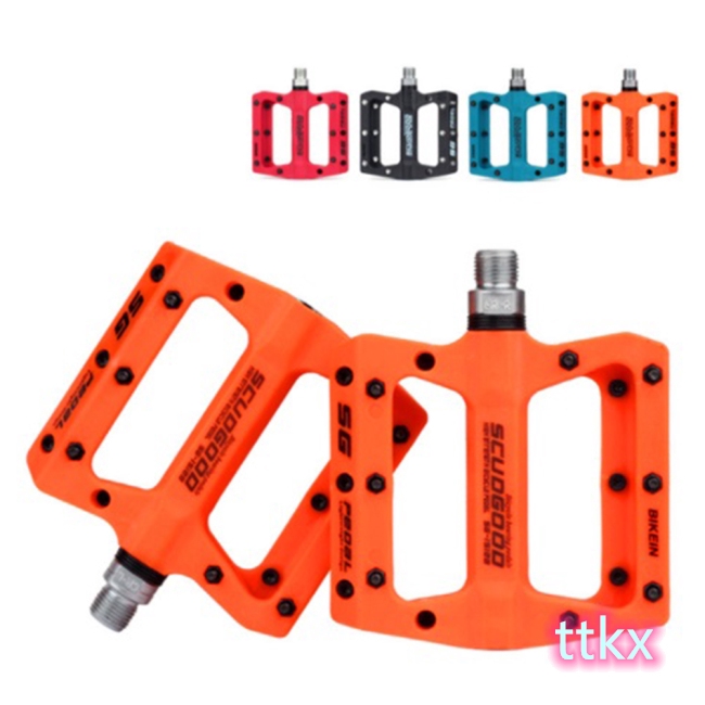 orange mountain bike pedals