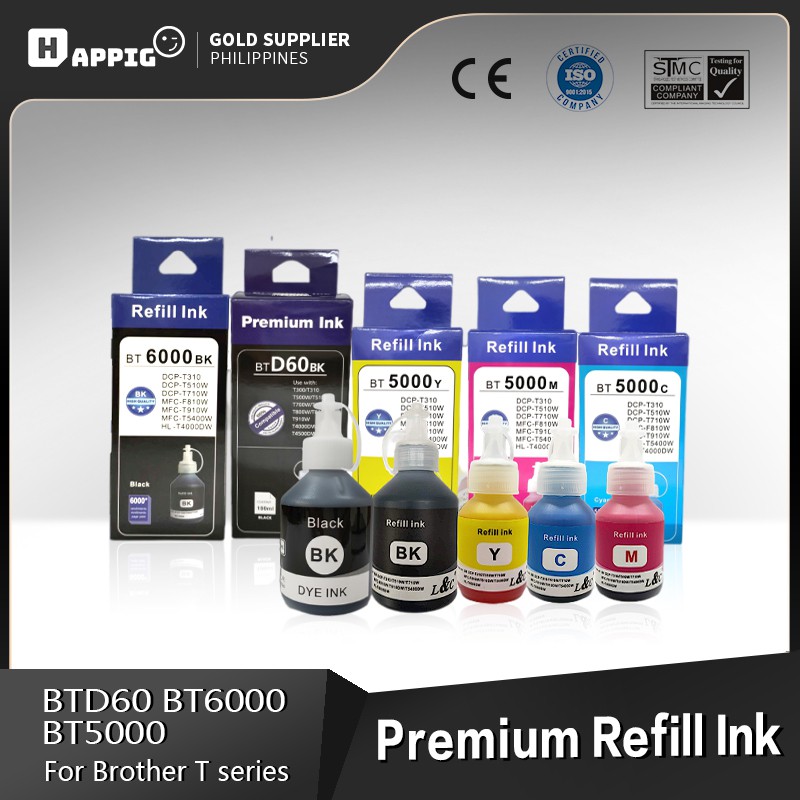 BT5000 BT6000 BTD60BK Refill ink Compatible For Brother ...