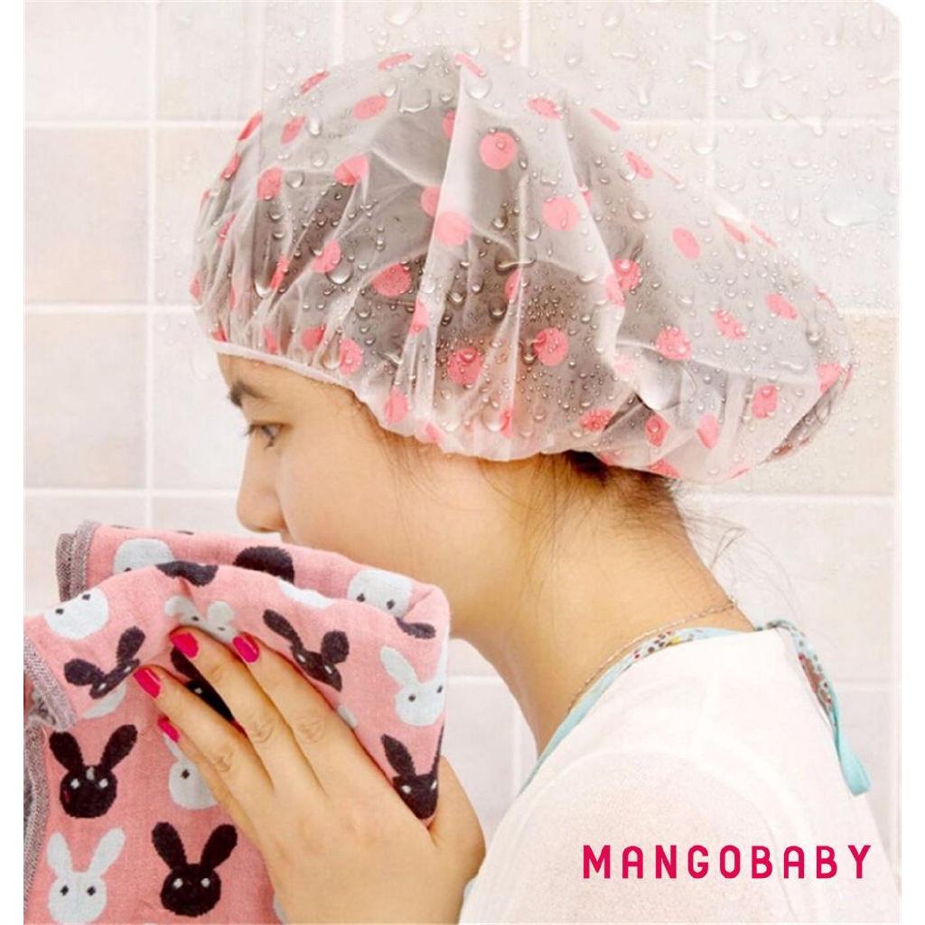 ♬MG♪New waterproof shower cap thick elastic shower cap bath cap ladies