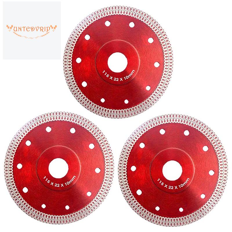 3 PACK Diamond Saw Blade 4.5 Inch Saw Tile Tools Blades Cutting Disc Wheel for Porcelain Tiles Granite Marble Ceramics