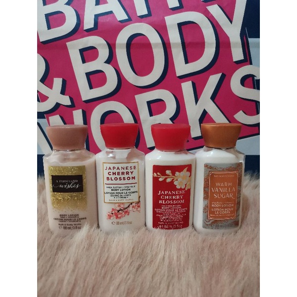 AUTHENTIC BATH & BODY WORKS Travel Size Body Lotion (88ml) Shopee Philippines