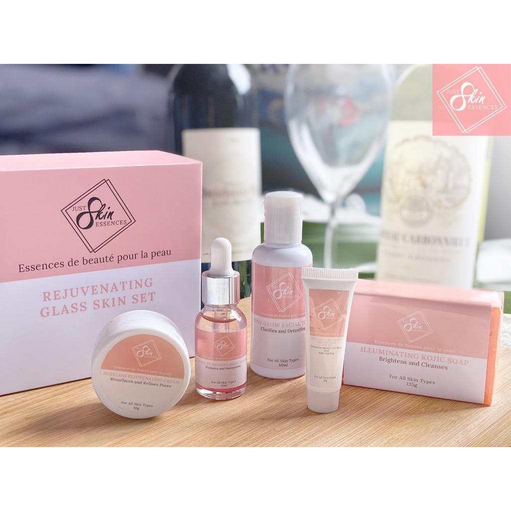 binnenkort draadloos Portiek REJUVENATING GLASS SKIN SET by JUST SKIN ESSENCES free shipping | Shopee  Philippines