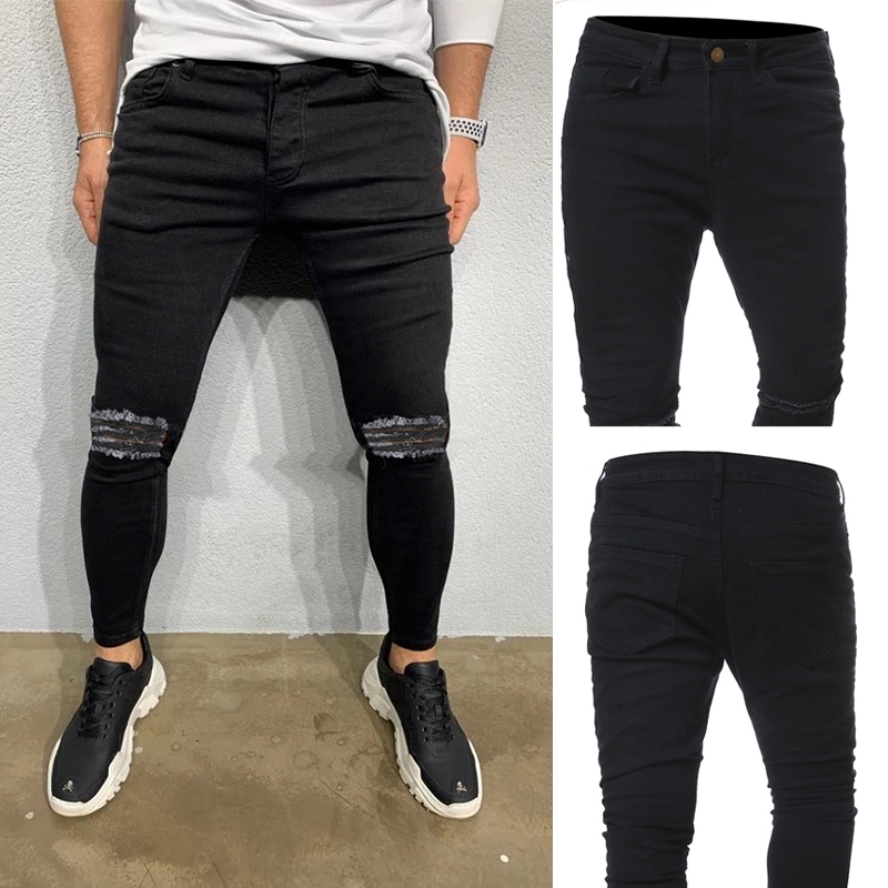 black ripped jeans youth