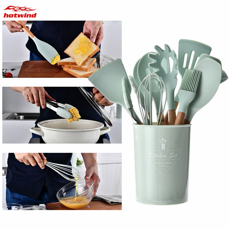 Details about   Silicone Soup Spoon Long Handle Heat Resistant Scoop Cookware Kitchen Utensils 