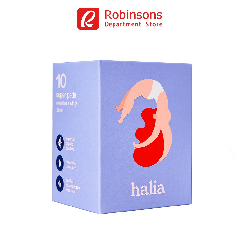 Halia Super Biodegradable Pads 10s Shopee Philippines