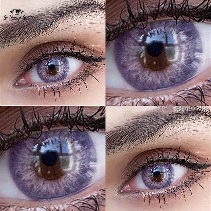 2pcs/pair Hepburn Purple Colored Contact Lenses Super NaturalExpiry 2023 Shopee Philippines