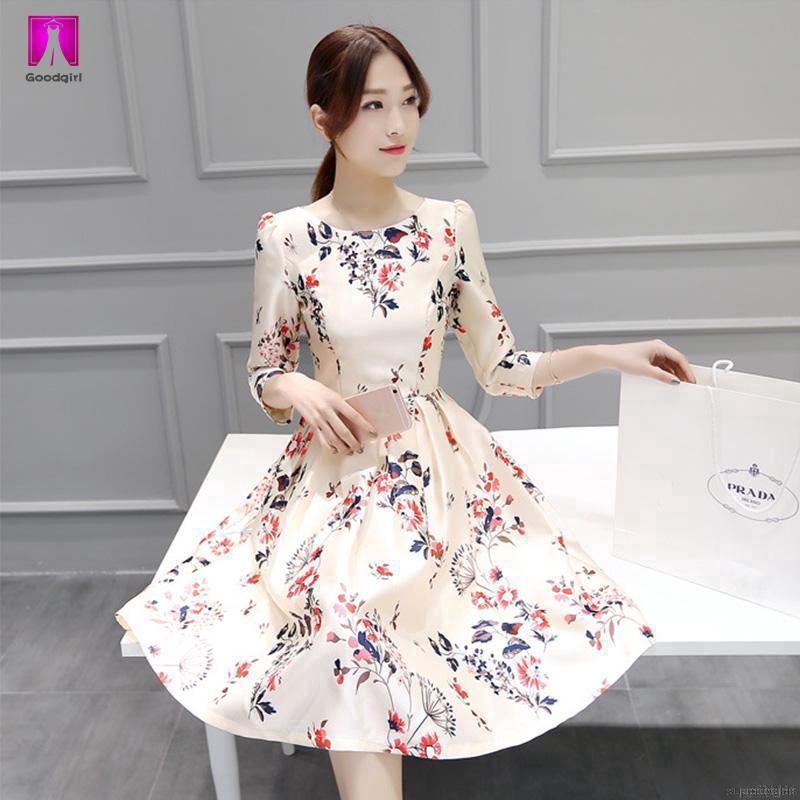 long sleeve floral gown