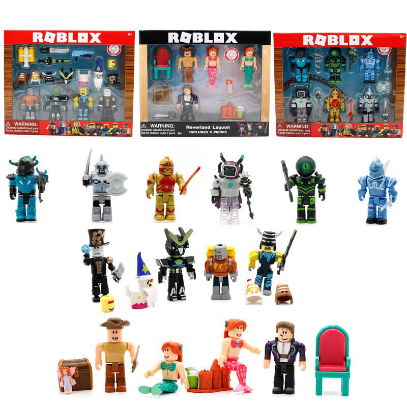Roblox Game Figure Oyuncak Champion Robot Mermaid Playset Action Mini Figure Toy Gift Shopee Philippines - roblox figure jugetes 7cm pvc game figuras robloxs boys toys for roblox game 9 set