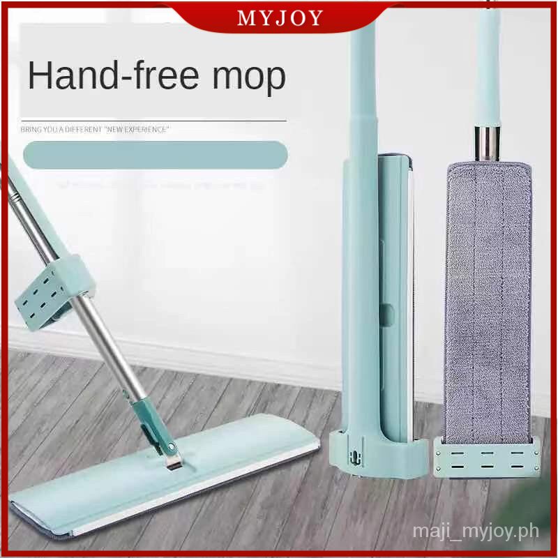 Smart 360 Rotation Flat Mop Floor Cleaning Microfiber Squeeze Mop Floor Clean Automatic Dehydration