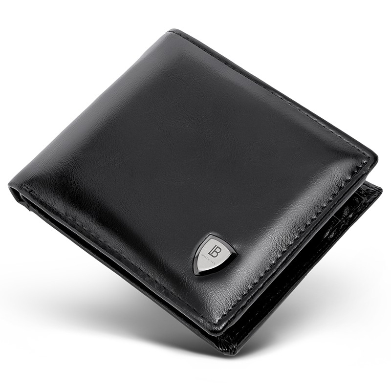 BOSTANTEN Men&#39;s PU Leather Tri-fold Wallets Zipper Coin Purse Wallet For Men | Shopee Philippines