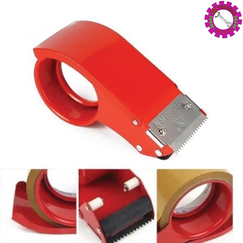 Metal Tape Dispenser / Sealer Cutter 2 inch / 2" OPP POPP Tape / Carton