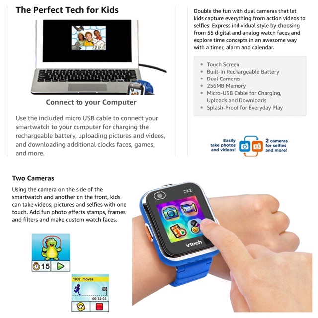 vtech kidizoom dual camera smart watch