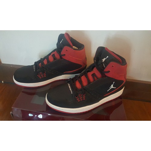 Nike Jordan Sneakers Red Black | Shopee Philippines