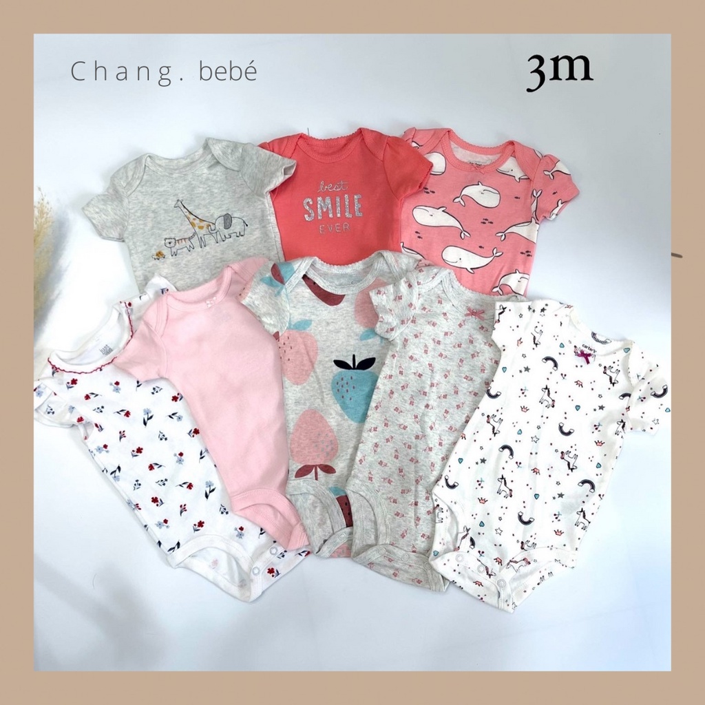 Set Of 8 Pieces Of chip body chip, Cute bodysuit Soft cotton Fabric For Baby_Chang.Bebé
