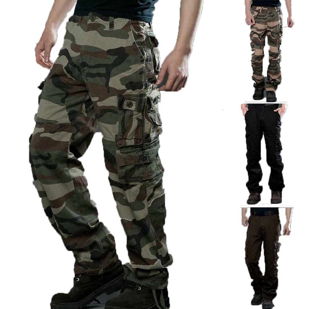 mens cargo camo trousers