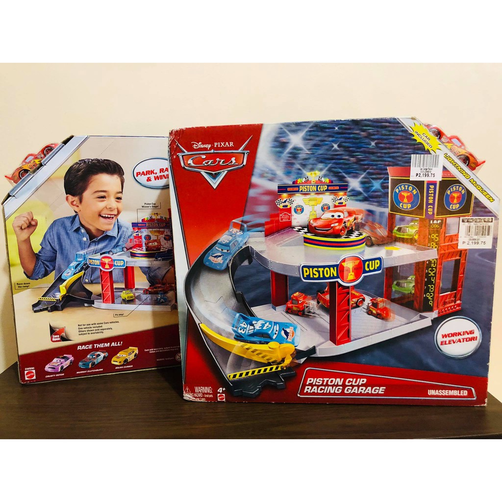 disney cars piston cup racing garage