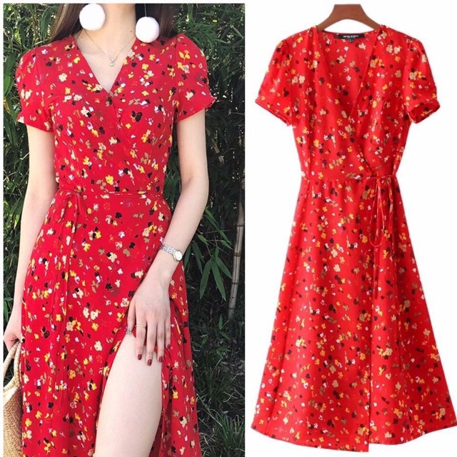 shopee wrap dress