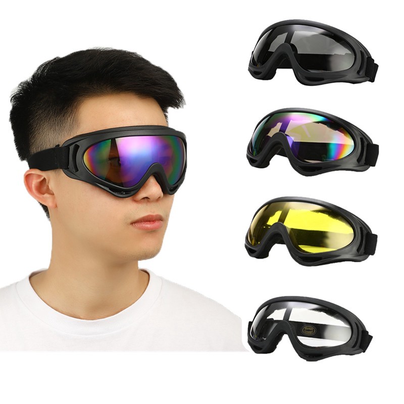 Andux Land Welding Goggles Dust Proof Anti-UV Windshield Riding Half Face Glasses HMJ-01 