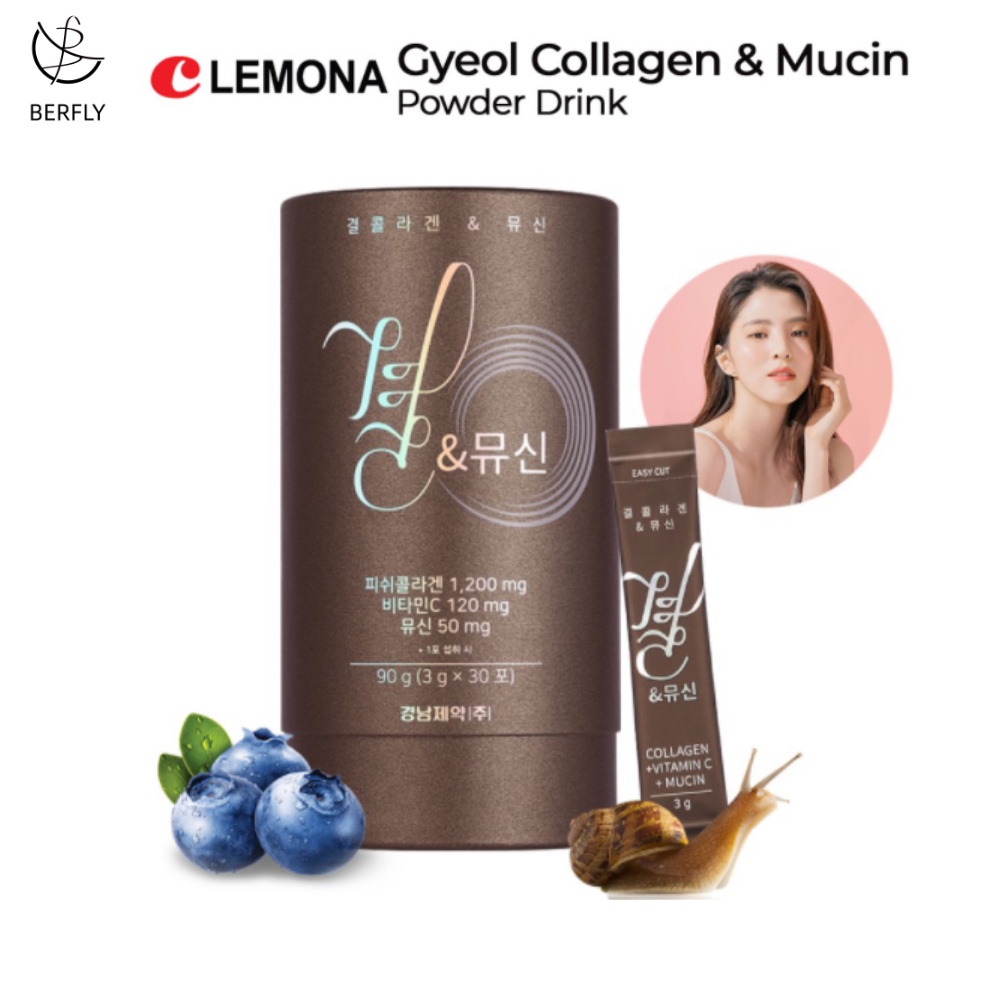 LEMONA Gyeol Collagen 1200mg Vitamin C & Mucin Powder Drink Authentic