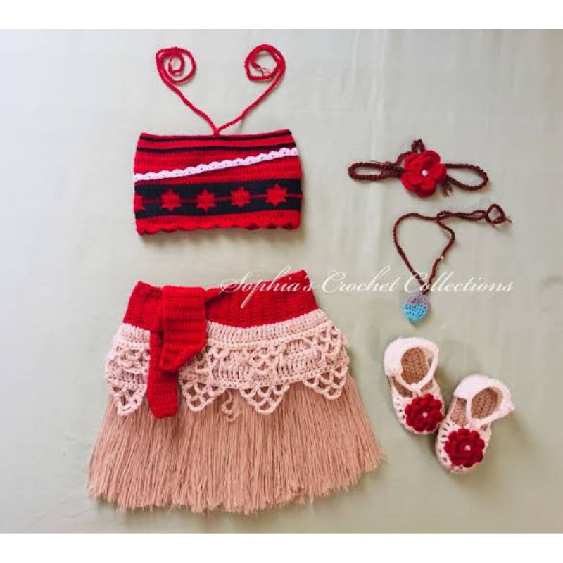 Crochet Moana Costume Pls Read Product Details Shopee Philippines